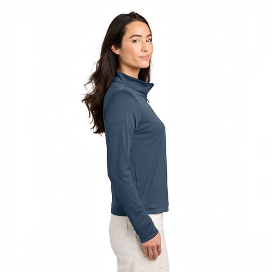 TravisMathew Women’s Coto 1/2-Zip - Vintage Indigo/Black