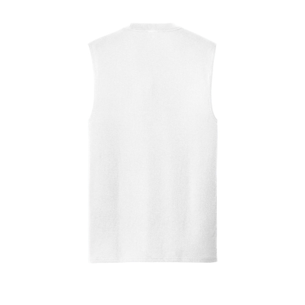 Port & Co™ Core Cotton Sleeveless Tee - White
