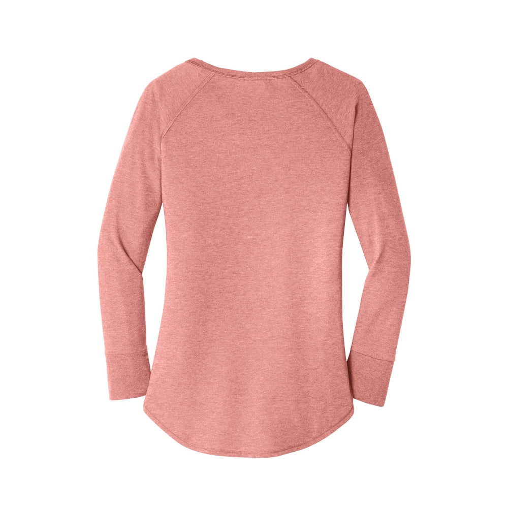 District® Women’s Perfect Tri® Long Sleeve Tunic Tee - Blush Frost