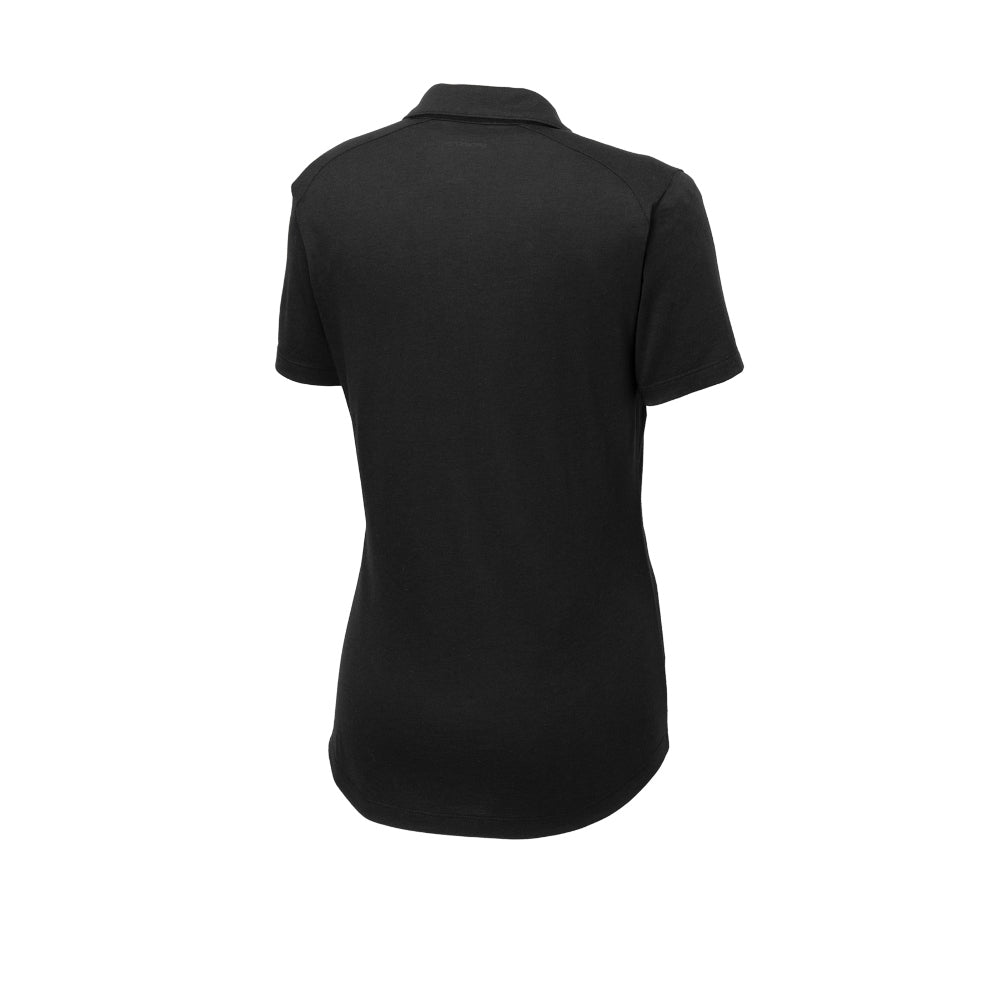 Sport-Tek® Women's PosiCharge® Tri-Blend Wicking Polo - Black Triad Solid