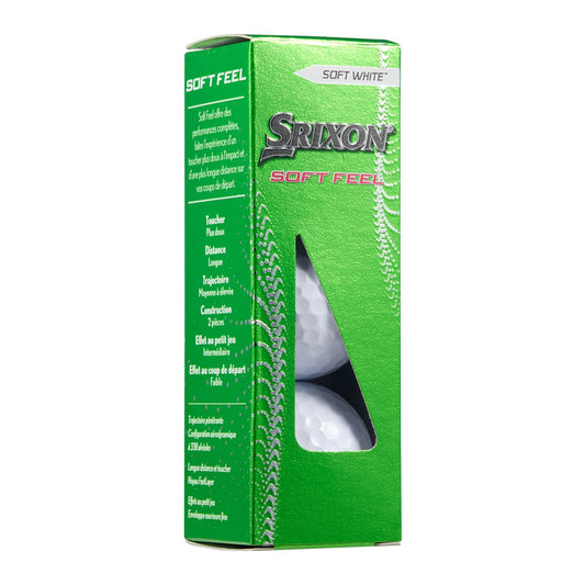 Srixon Soft Feel Golf Balls - 3 Pack - White