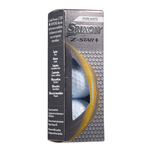 Srixon Z-STAR DIAMOND Golf Balls - 3 Pack - White