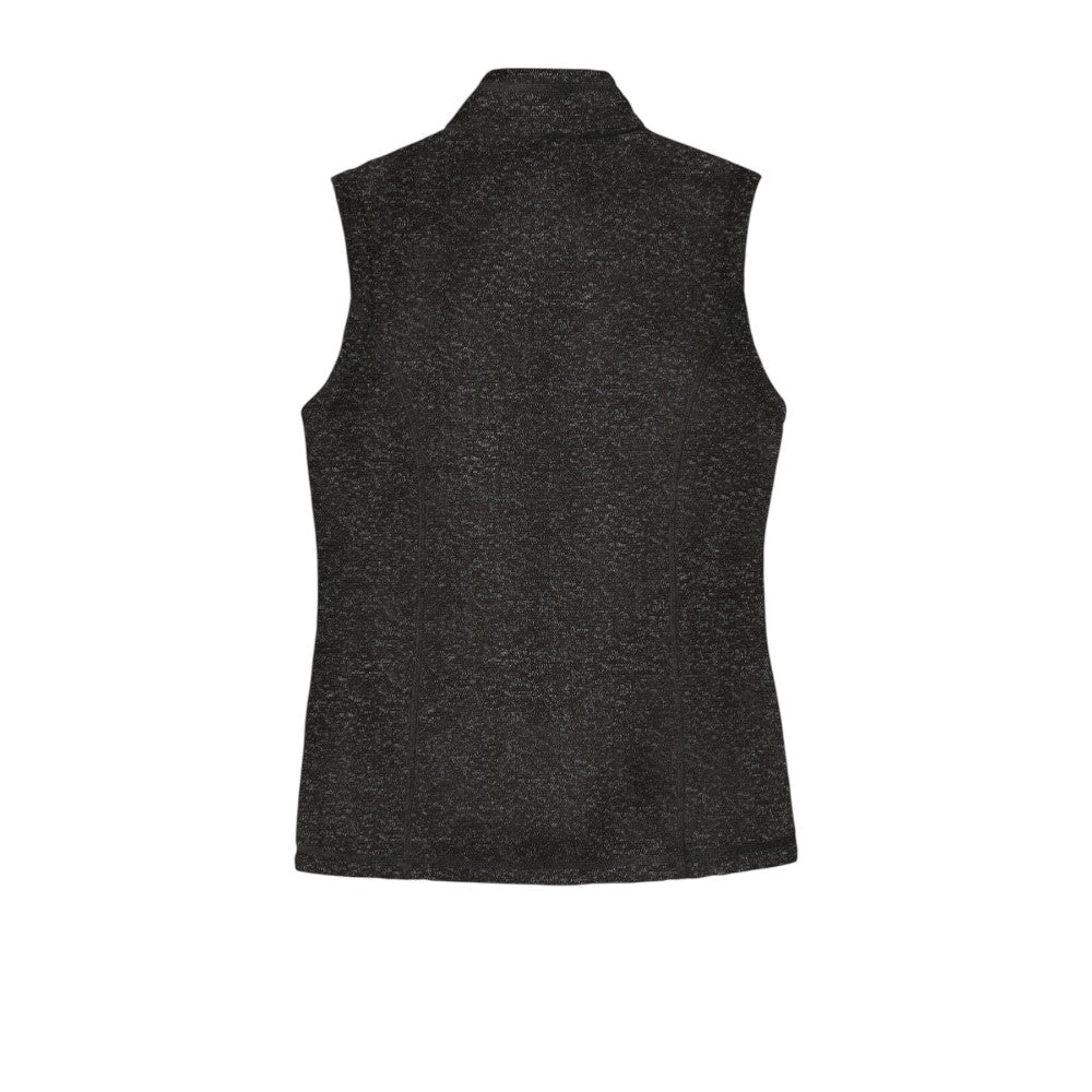 Port Authority ® Women's Sweater Fleece Vest - Black Heather