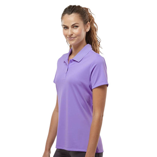 Adidas Women's Performance Pique Polo - Light Flash Purple