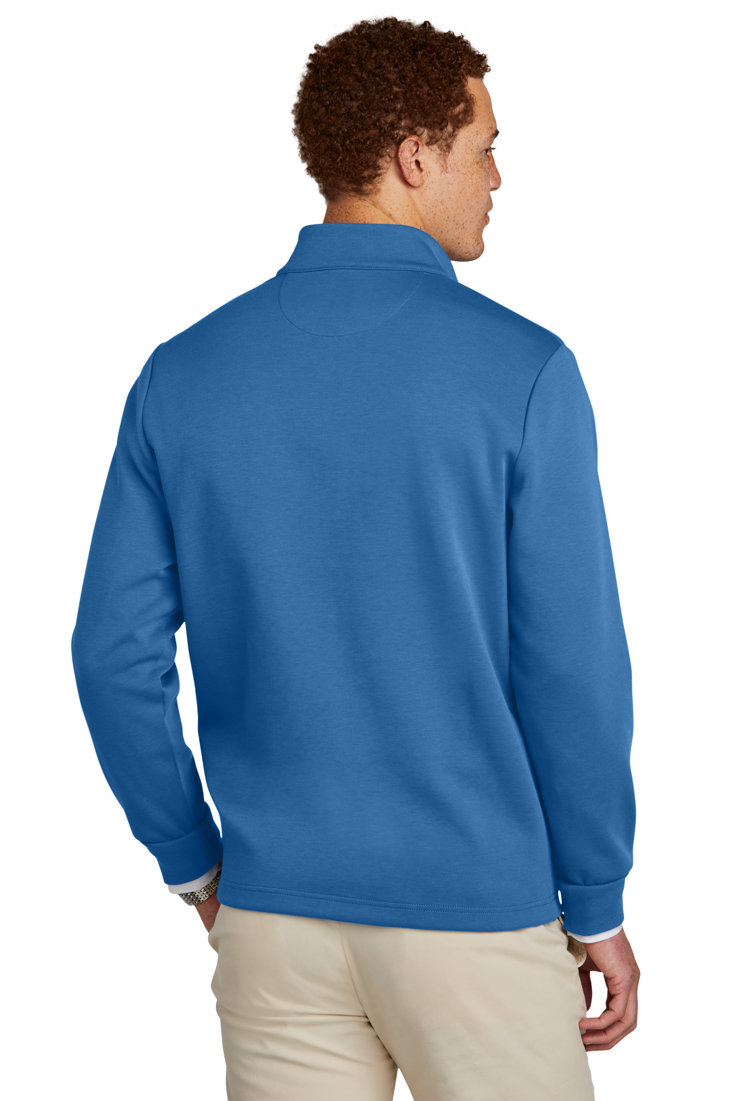 Brooks Brothers® Double-Knit 1/4-Zip - Charter Blue