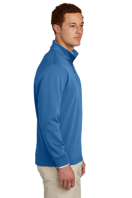 Brooks Brothers® Double-Knit 1/4-Zip - Charter Blue