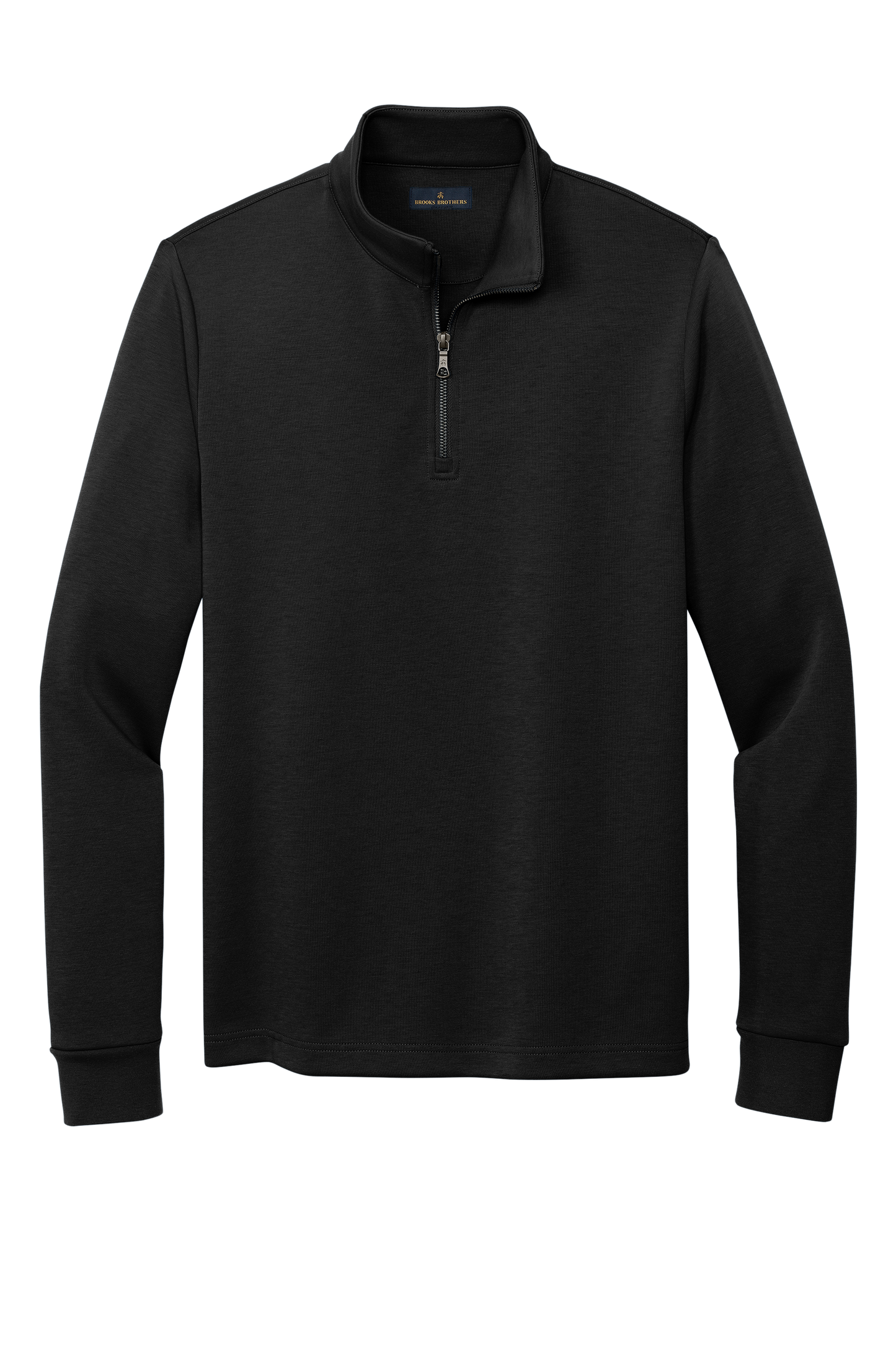 Brooks Brothers® Double-Knit 1/4-Zip - Deep Black
