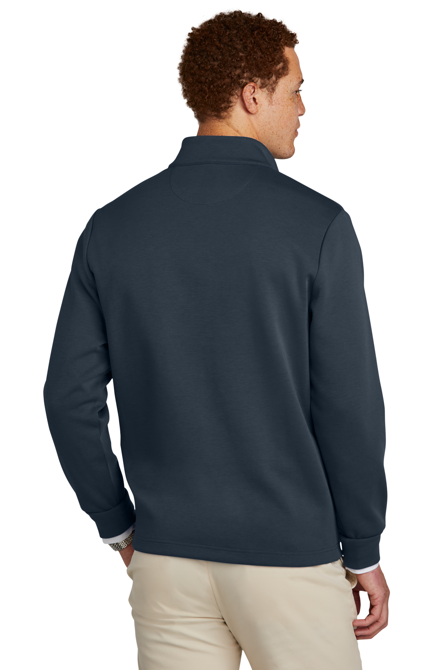 Brooks Brothers® Double-Knit 1/4-Zip - Night Navy