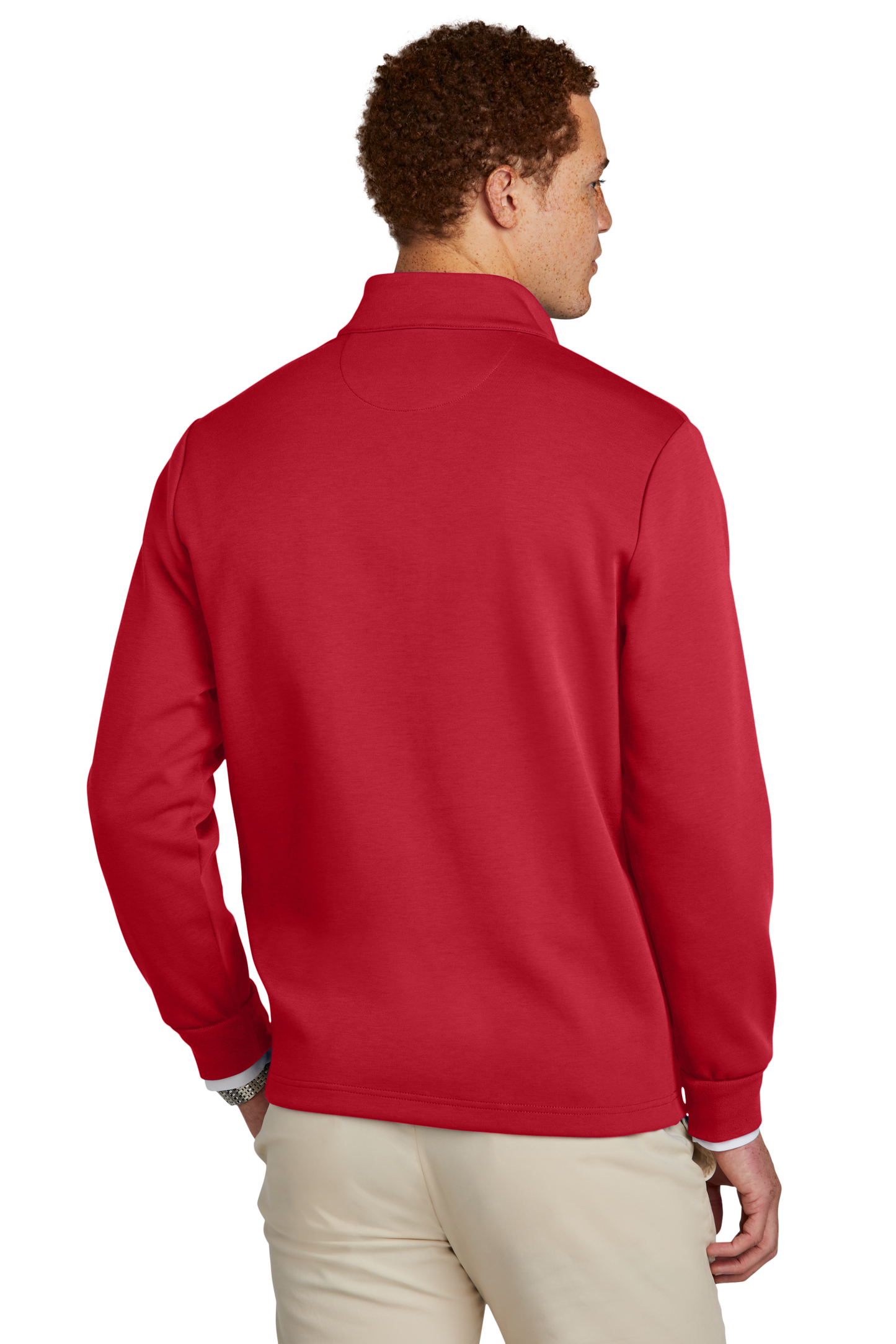Brooks Brothers® Double-Knit 1/4-Zip - Rich Red