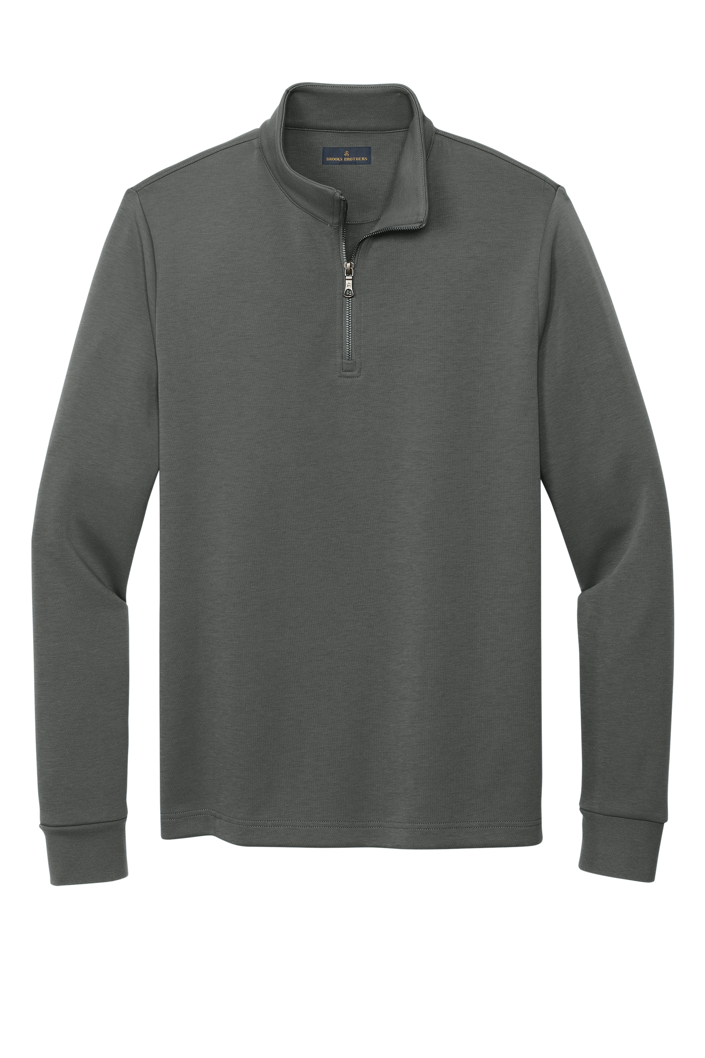 Brooks Brothers® Double-Knit 1/4-Zip - Windsor Grey