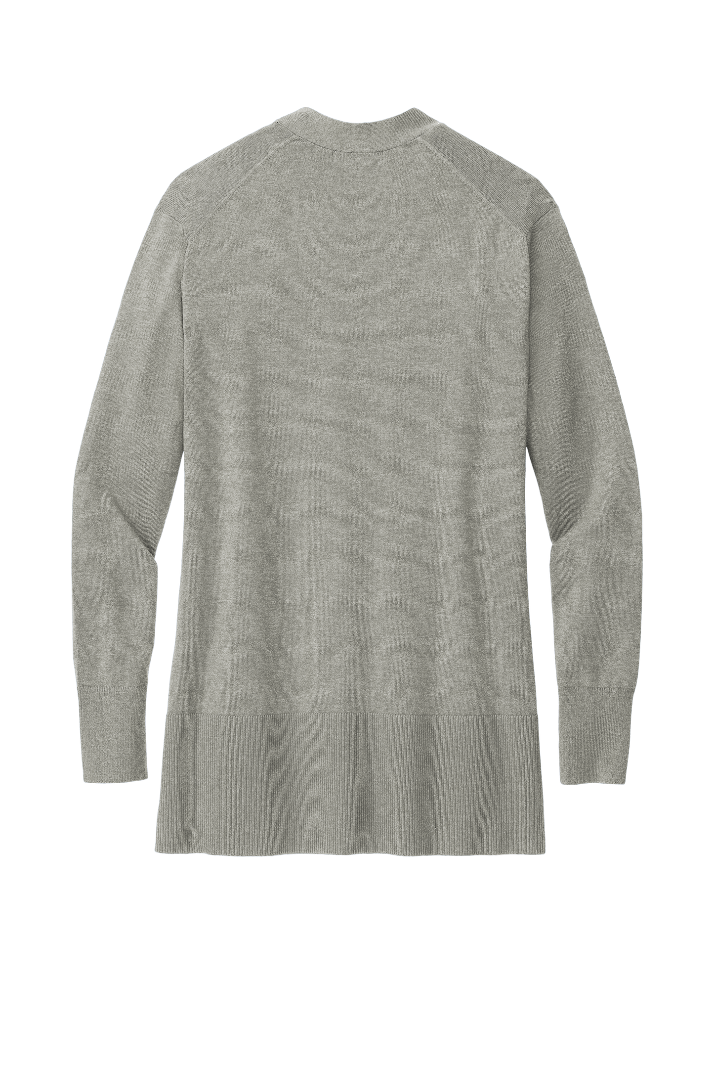Brooks Brothers® Women’s Cotton Stretch Long Cardigan Sweater - Light Shadow Grey Heather