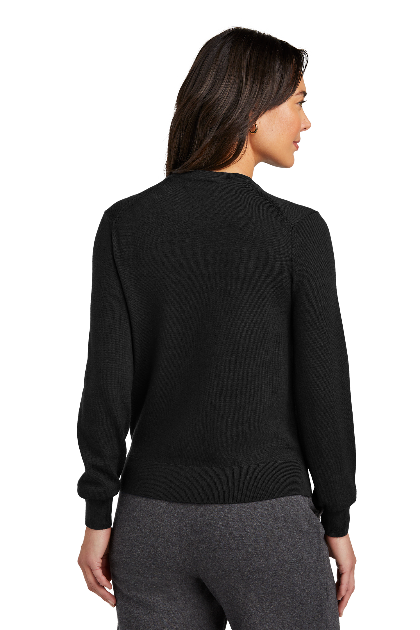 Brooks Brothers® Women’s Washable Merino Cardigan Sweater - Deep Black