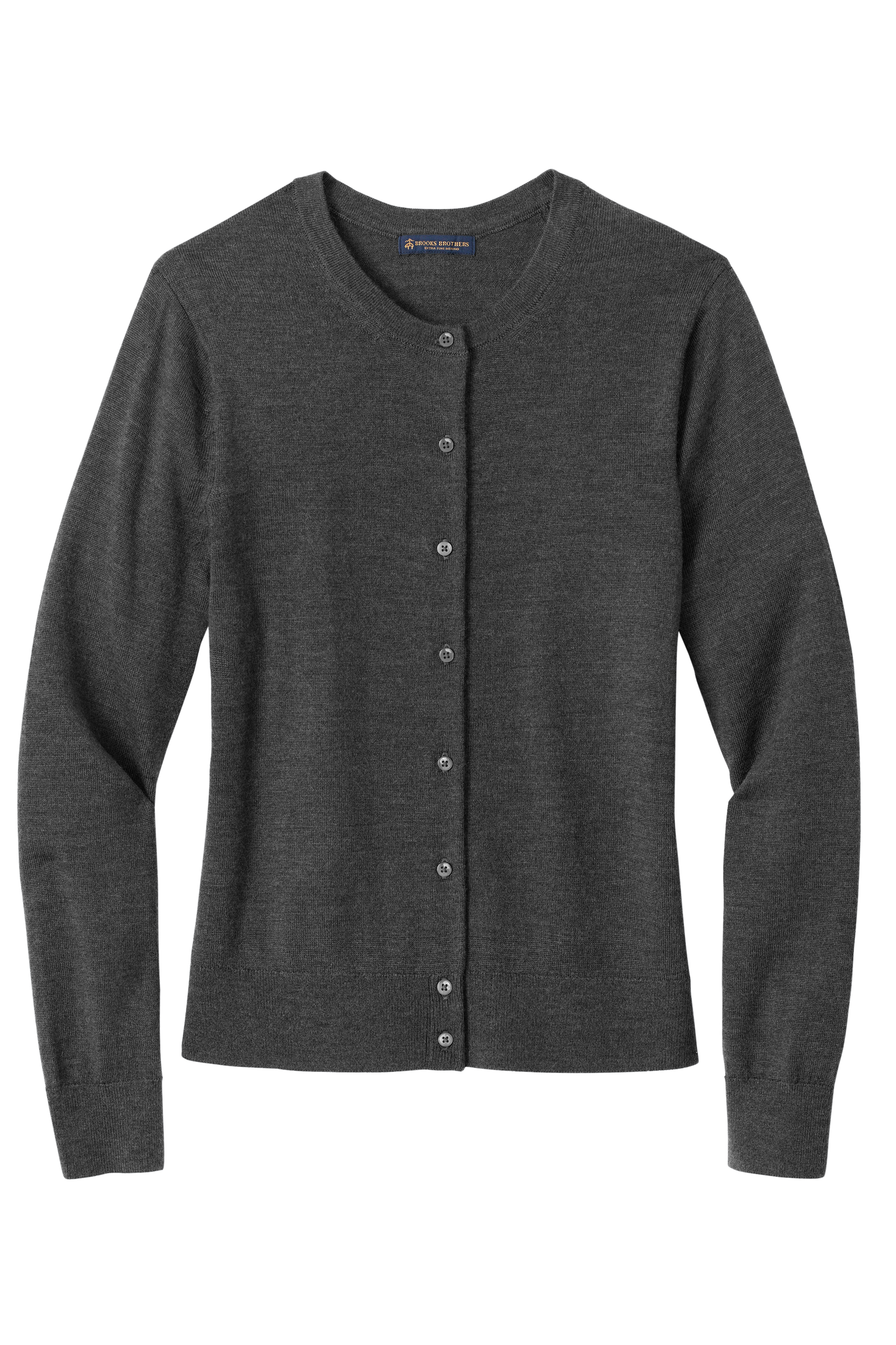 Brooks Brothers® Women’s Washable Merino Cardigan Sweater - Windsor Grey Heather
