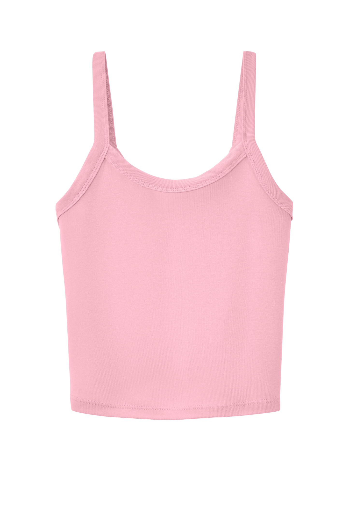 BELLA+CANVAS® Women’s Micro Rib Spaghetti Strap Tank - Solid Pink Blend