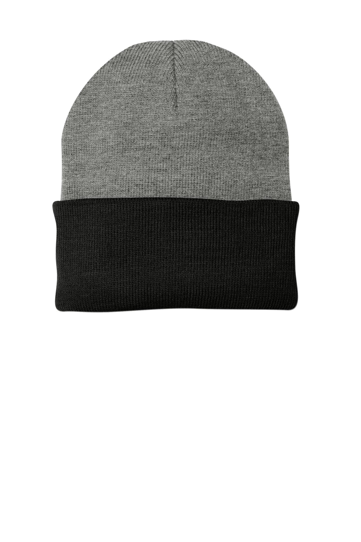 Port & Company® - Knit Cap - Athletic Oxford / Black