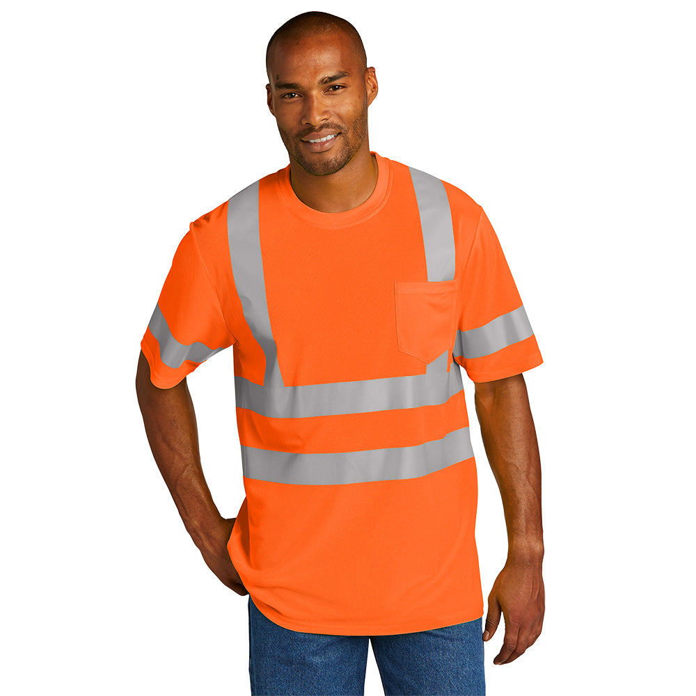 CornerStone® ANSI 107 Class 3 Mesh Tee - Safety Orange