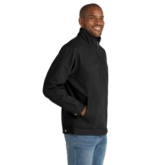 CornerStone® Washed Duck Cloth Flannel-Lined Work Jacket - Black