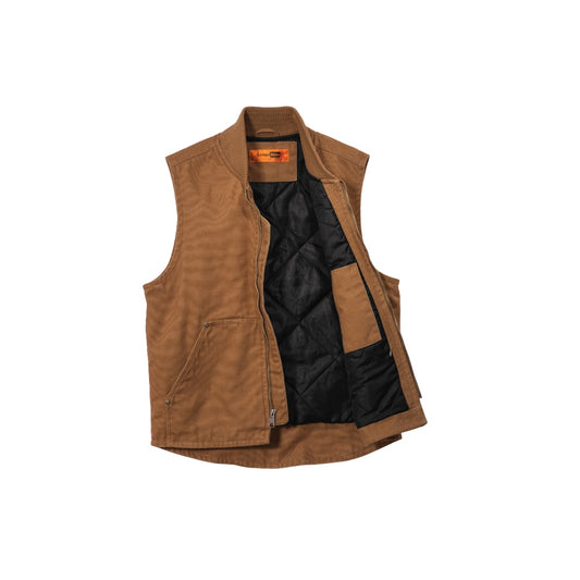 CornerStone® Washed Duck Cloth Vest - Duck Brown