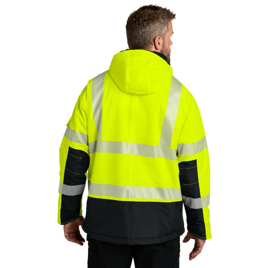Carhartt® ANSI 107 Class 3 Waterproof Heavyweight Insulated Jacket - Brite Lime