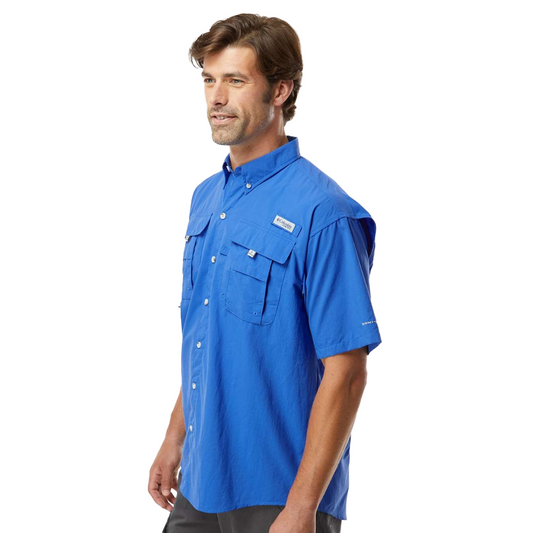 Men's PFG Bahama™ II Short Sleeve Shirt - Vivid Blue