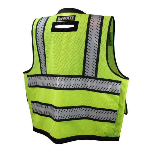 DEWALT DSV521 Type R Class 2 Heavy Duty Surveyor Safety Vest - Yellow/Lime