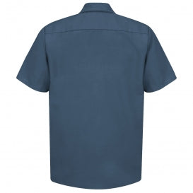 Red Kap® Short Sleeve Industrial Work Shirt - Dark Blue