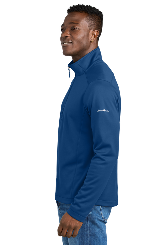 Eddie Bauer® Smooth Mid Layer Fleece 1/2-Zip - Cobalt Blue