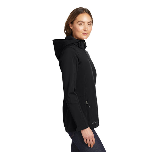Eddie Bauer® Women's Hooded Soft Shell Parka - Black