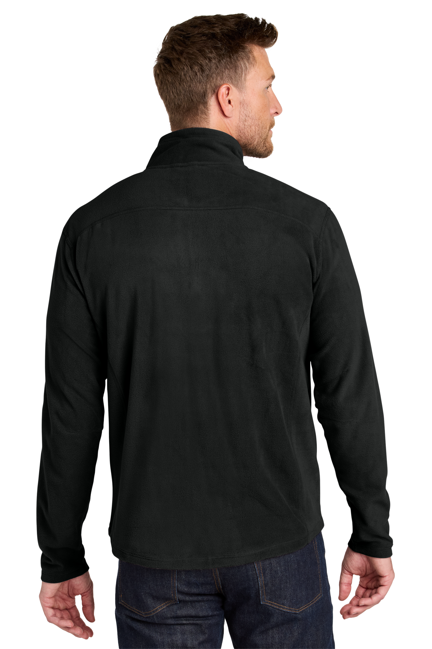 Port Authority® Microfleece 1/2-Zip Pullover - Black