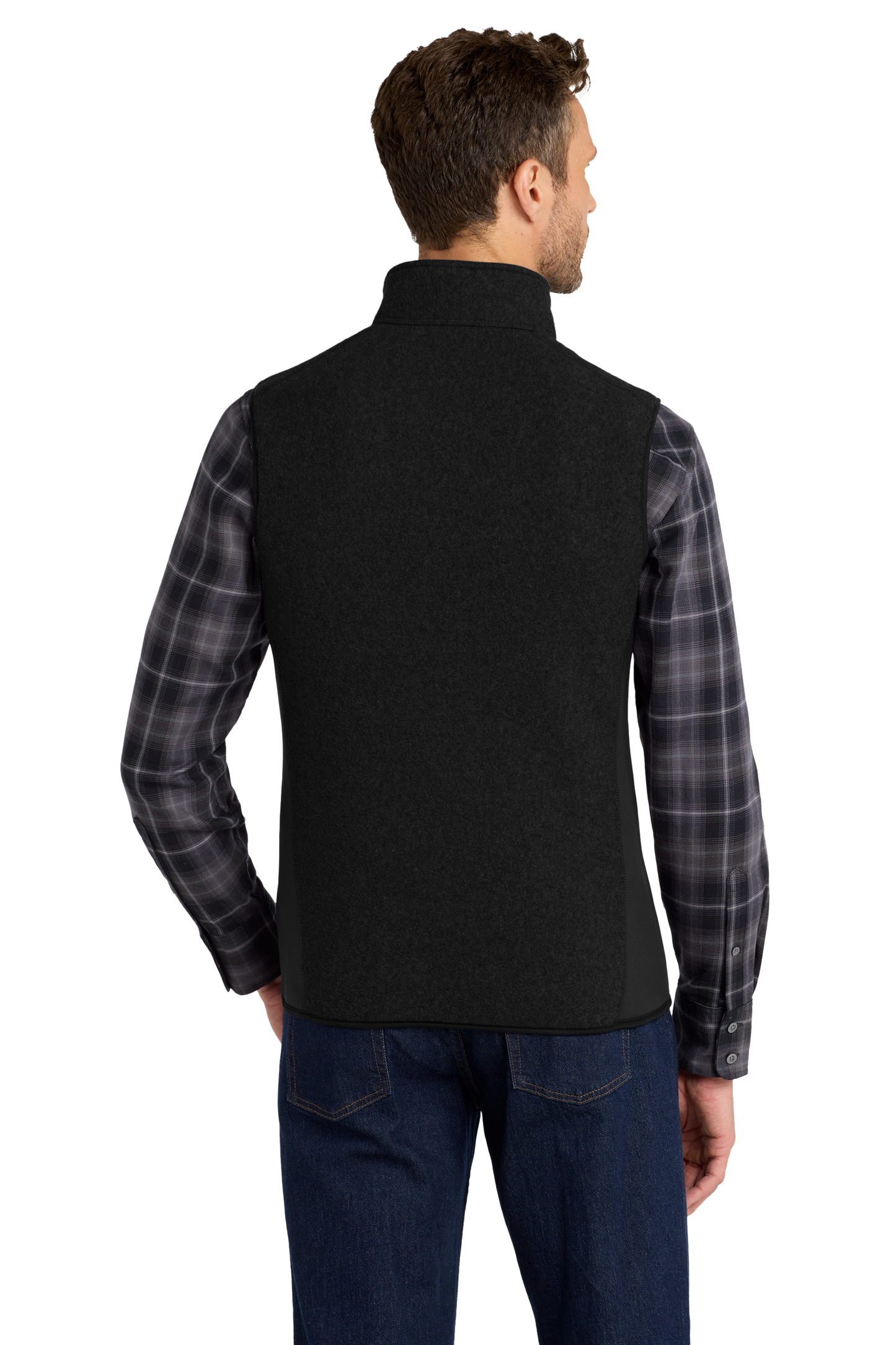 Port Authority® R-Tek® Pro Fleece Full-Zip Vest - Black / Black