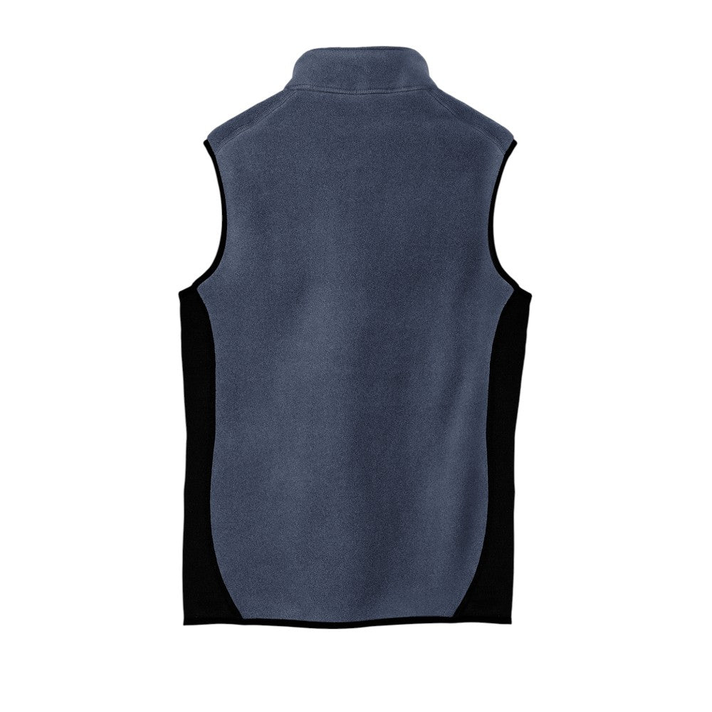 Port Authority® R-Tek® Pro Fleece Full-Zip Vest - Navy Heather / Black