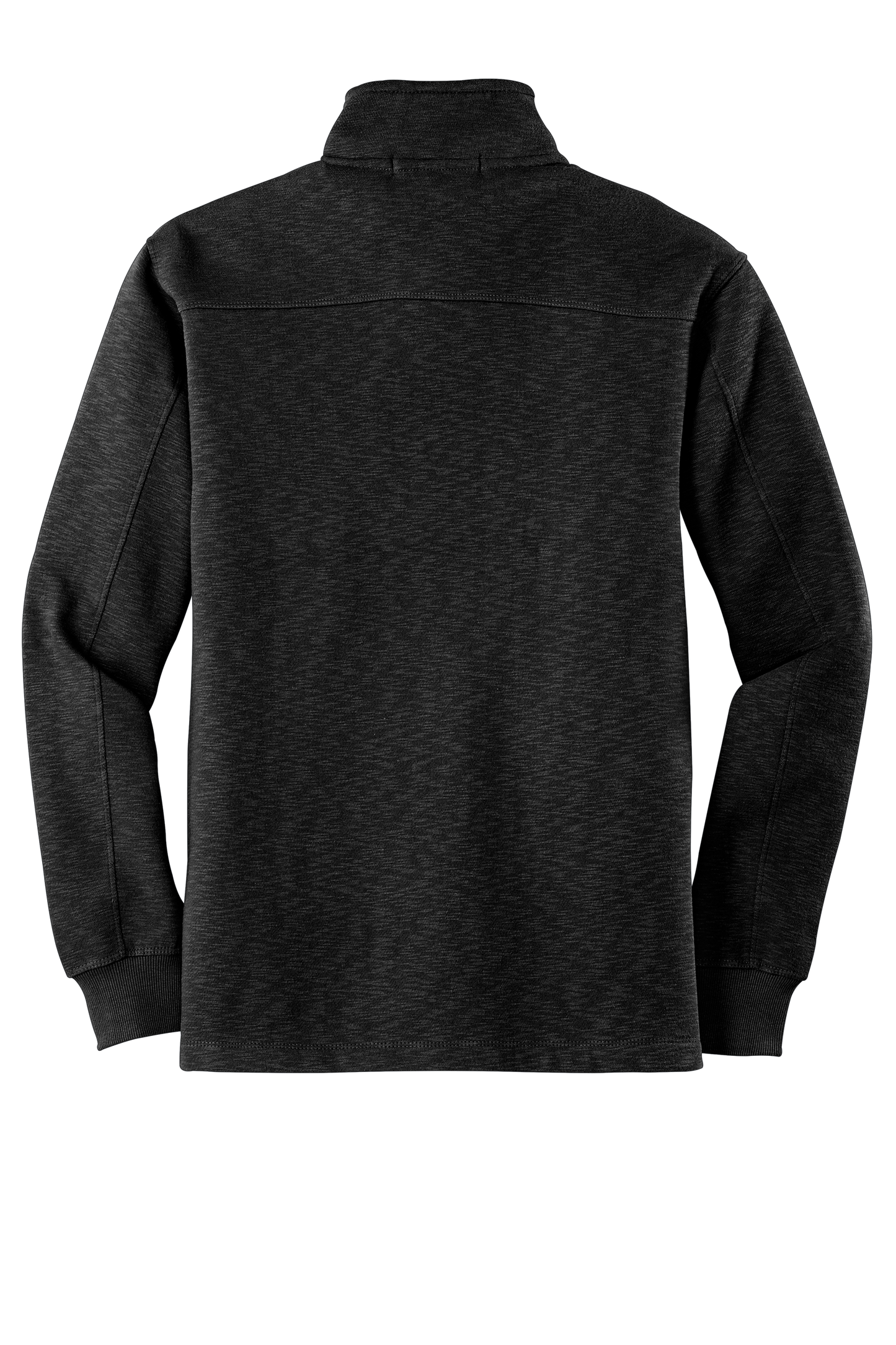 Port Authority® Slub Fleece 14-Zip Pullover - Black