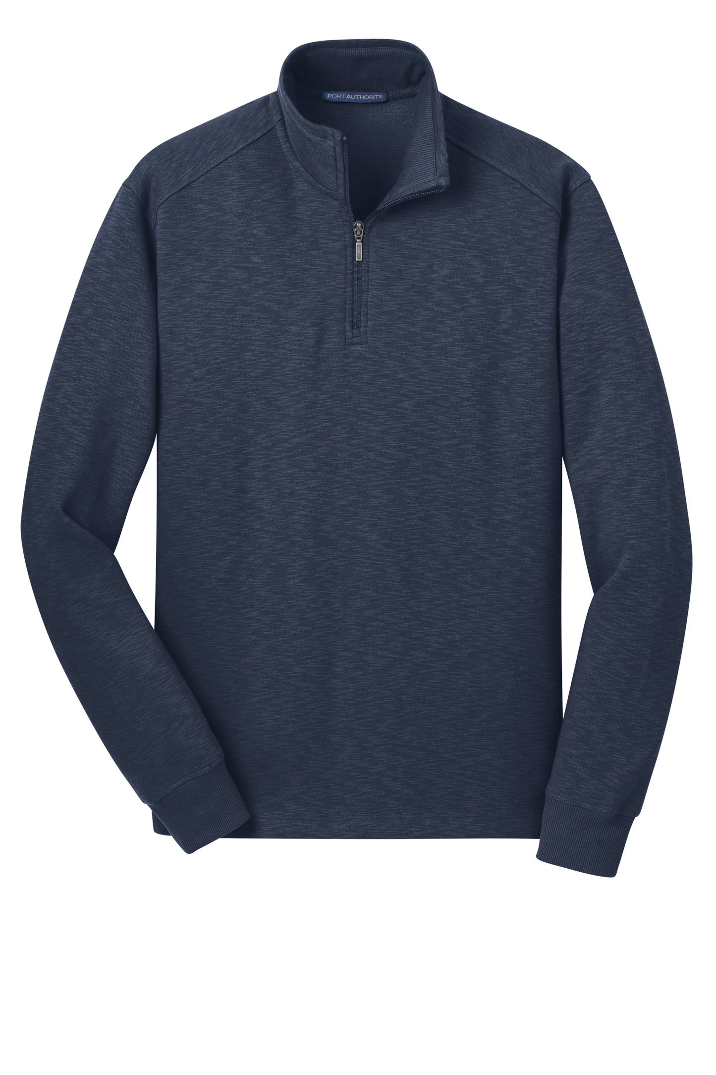 Port Authority® Slub Fleece 14-Zip Pullover - Navy
