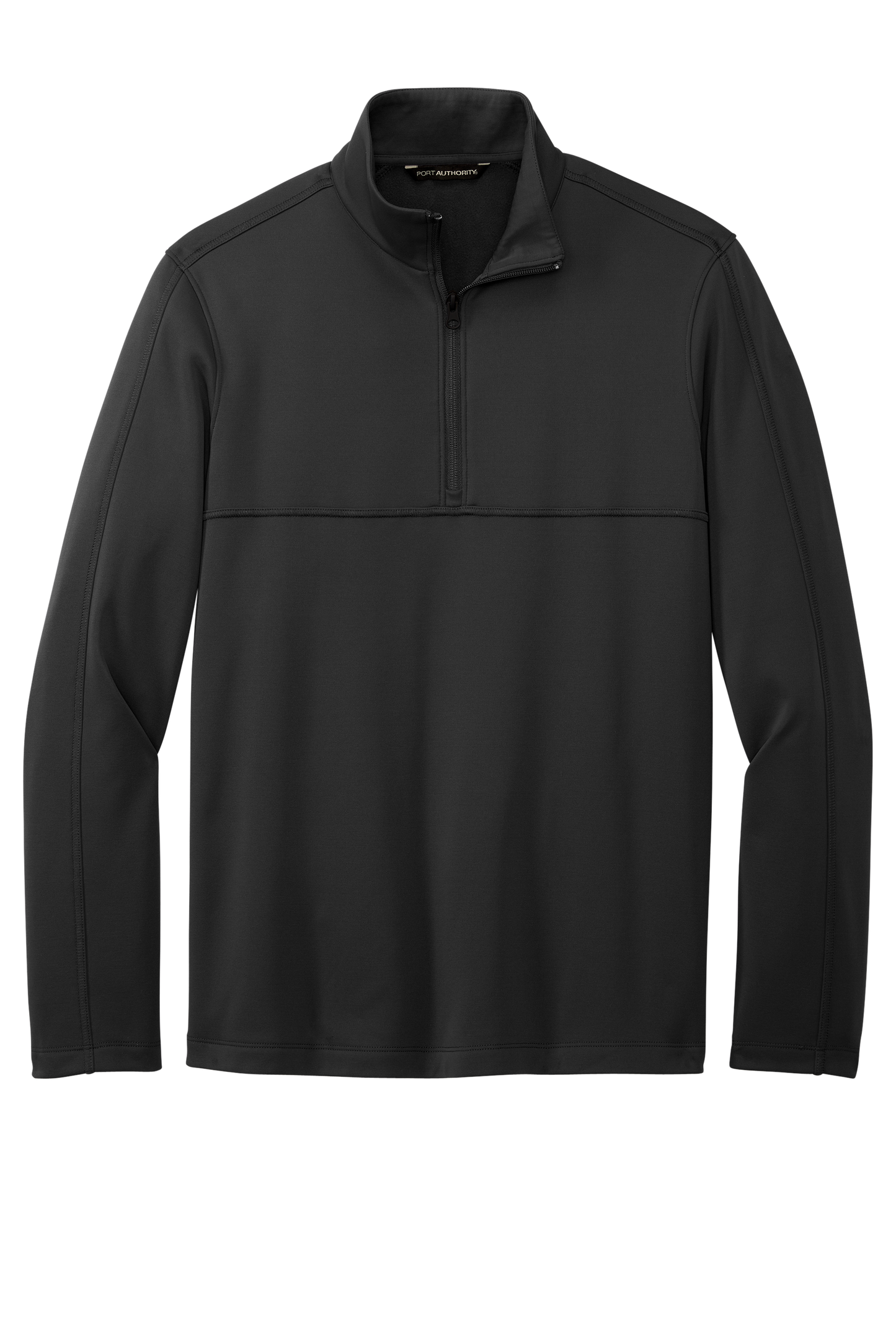 Port Authority® Smooth Fleece 1/4-Zip - Deep Black