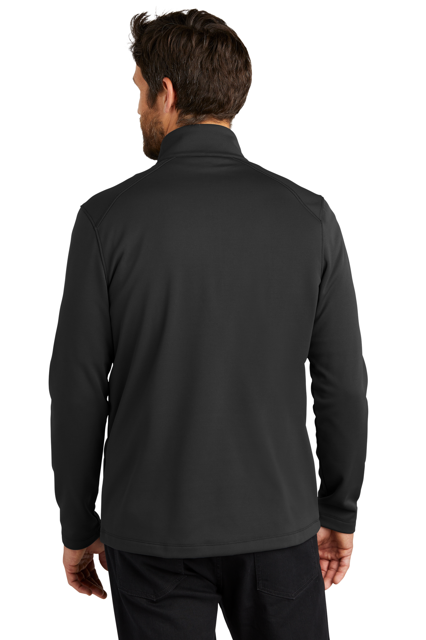 Port Authority® Smooth Fleece 1/4-Zip - Deep Black