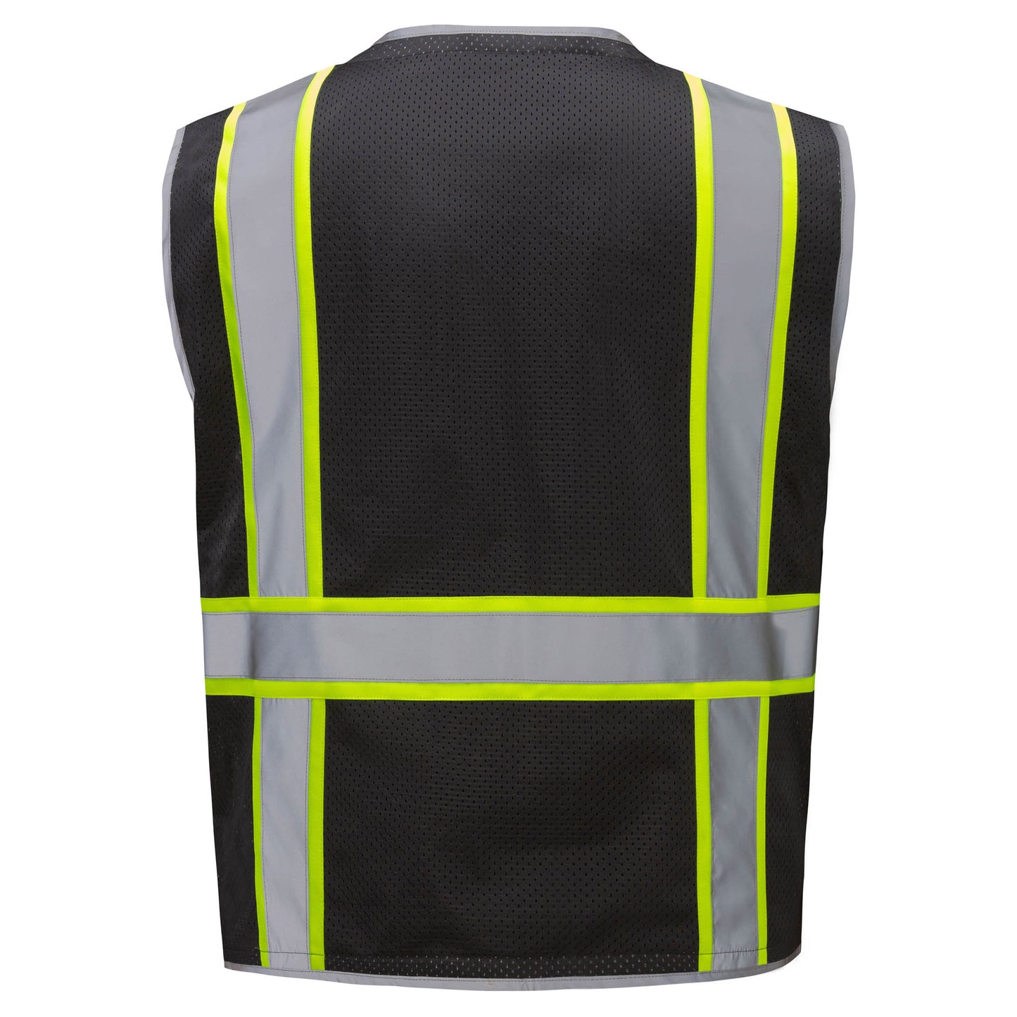 GSS Safety 1712 Enhanced Visibility Hype-Lite Heavy Duty Safety Vest - Black