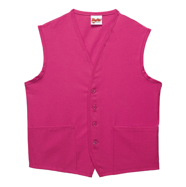 Deluxe Unisex Vest (two pockets) - Hot Pink