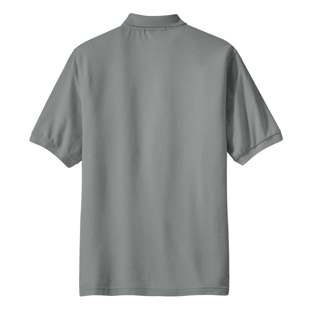 Port Authority® Silk Touch™ Polo with Pocket - Cool Grey