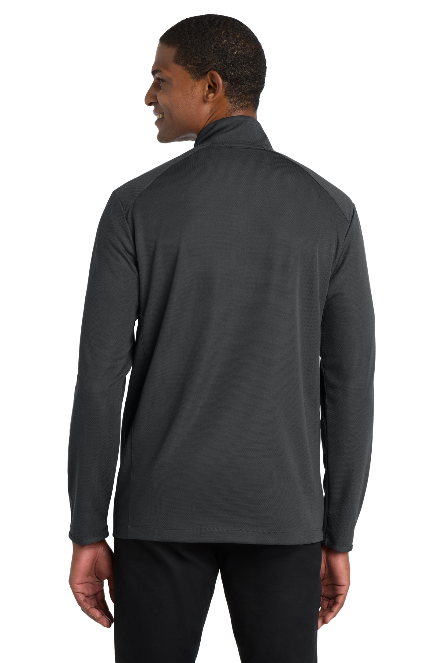 Port Authority® Pinpoint Mesh 1/2-Zip - Battleship Grey