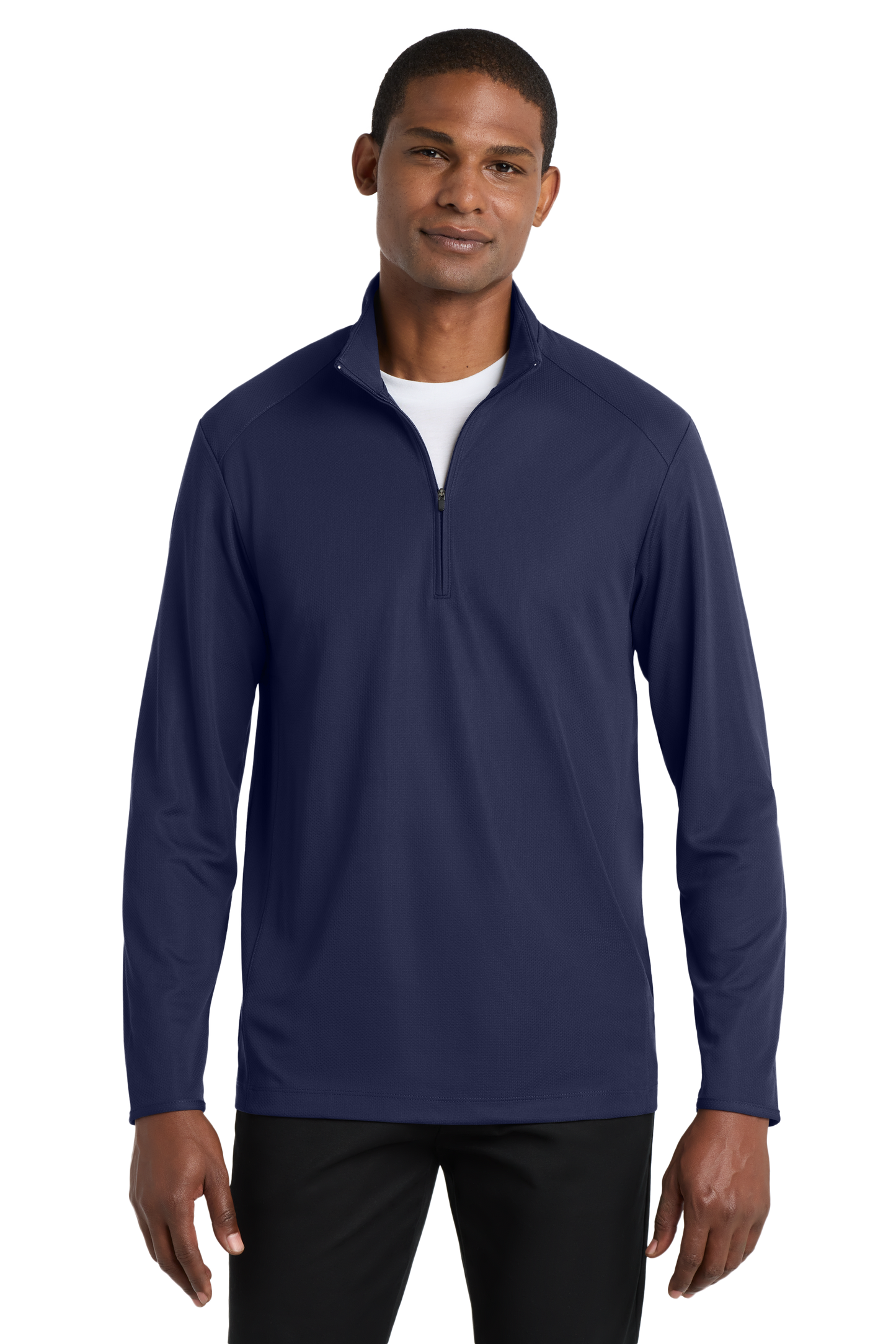 Port Authority® Pinpoint Mesh 1/2-Zip - True Navy