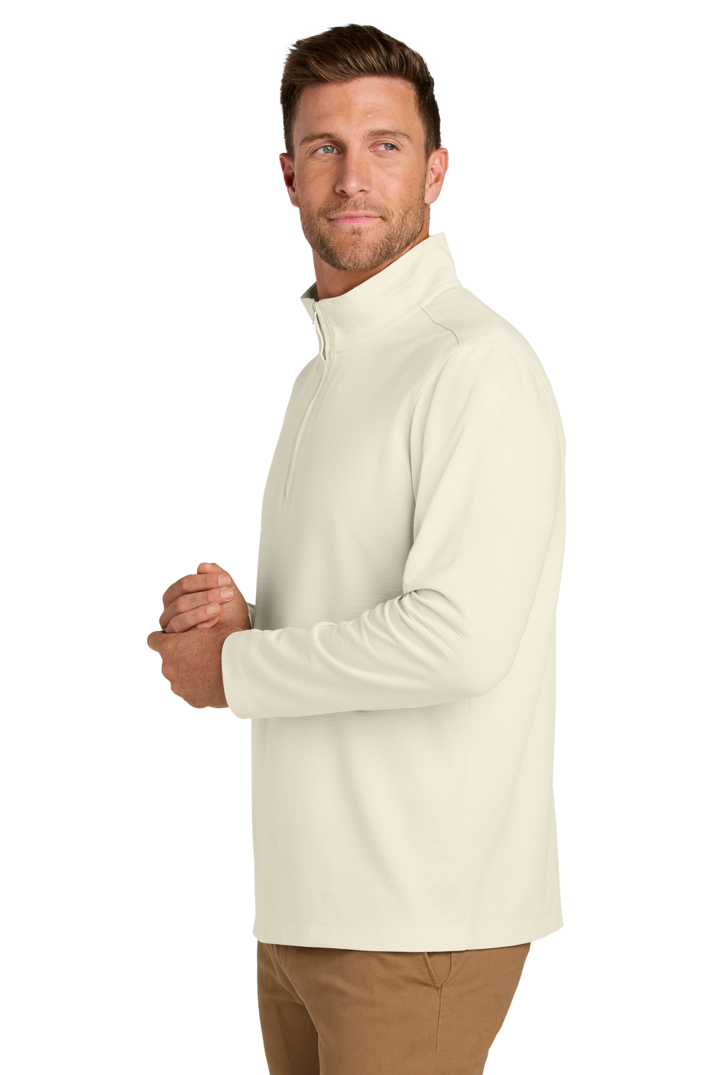 Port Authority® Breakwater 1/4-Zip Pullover - Parchment