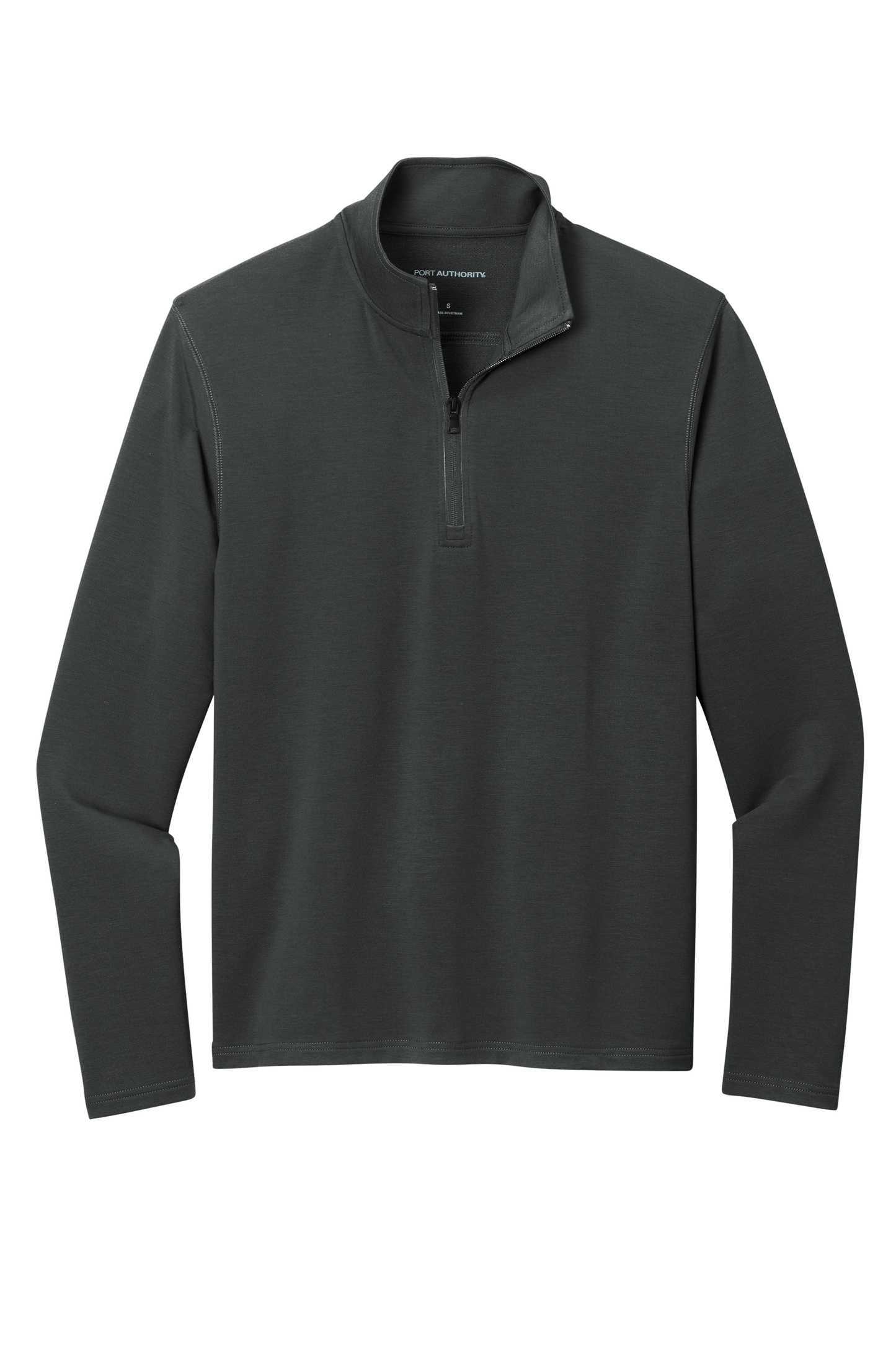 Port Authority® Microterry 1/4-Zip Pullover - Charcoal