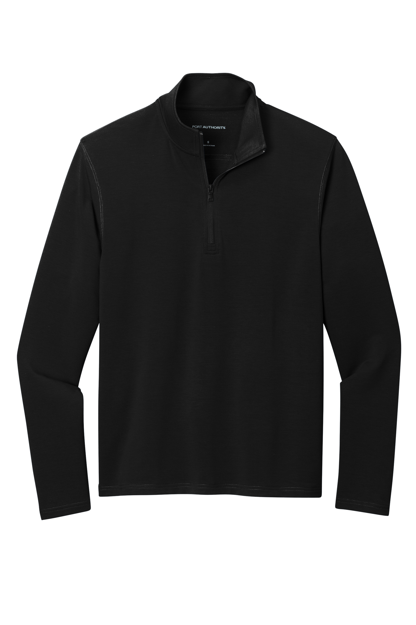 Port Authority® Microterry 1/4-Zip Pullover - Deep Black