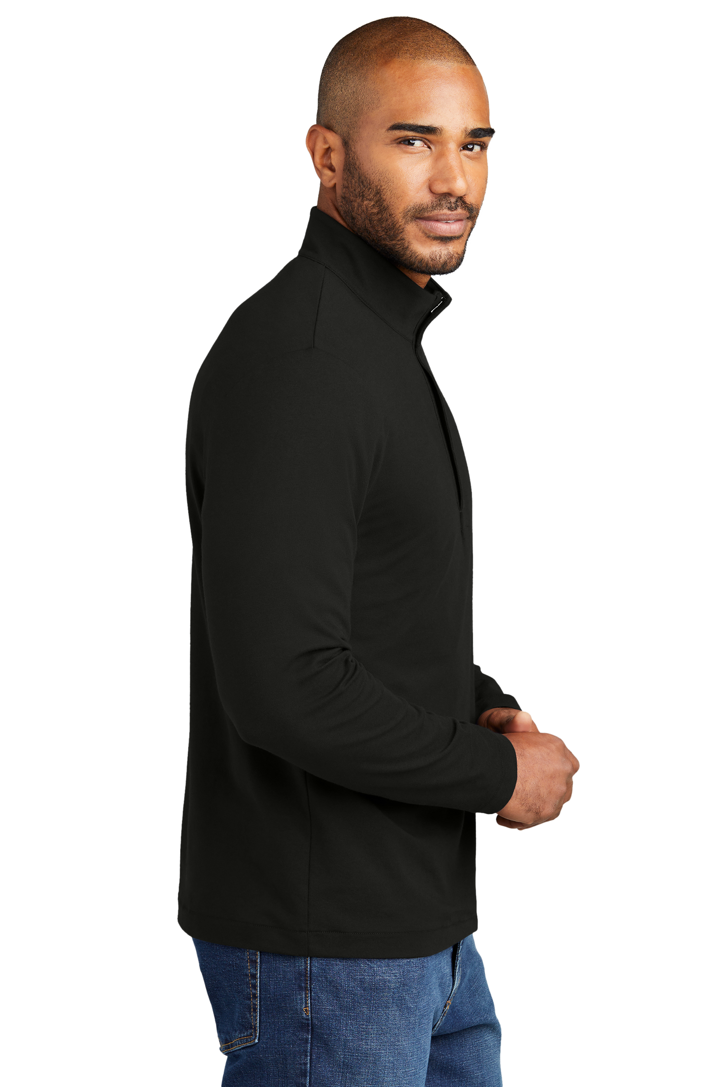 Port Authority® Fairway Stretch 1/4-Zip - Deep Black