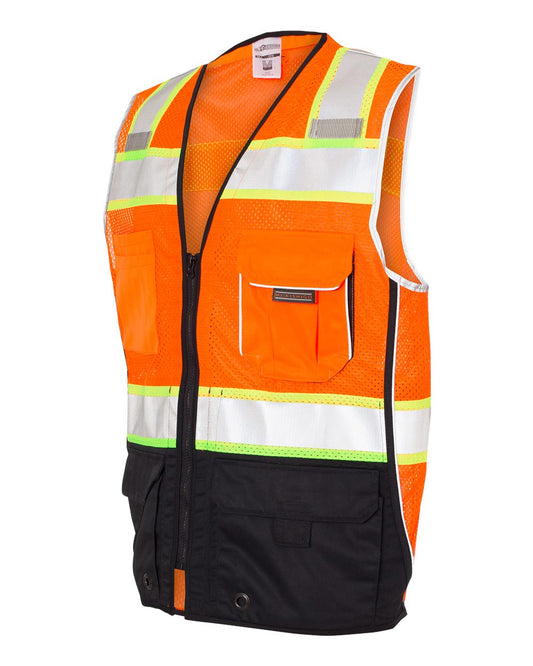 Kishigo - Premium Black Series® Black Bottom Class 2 Vest - 1515-1516 - Orange