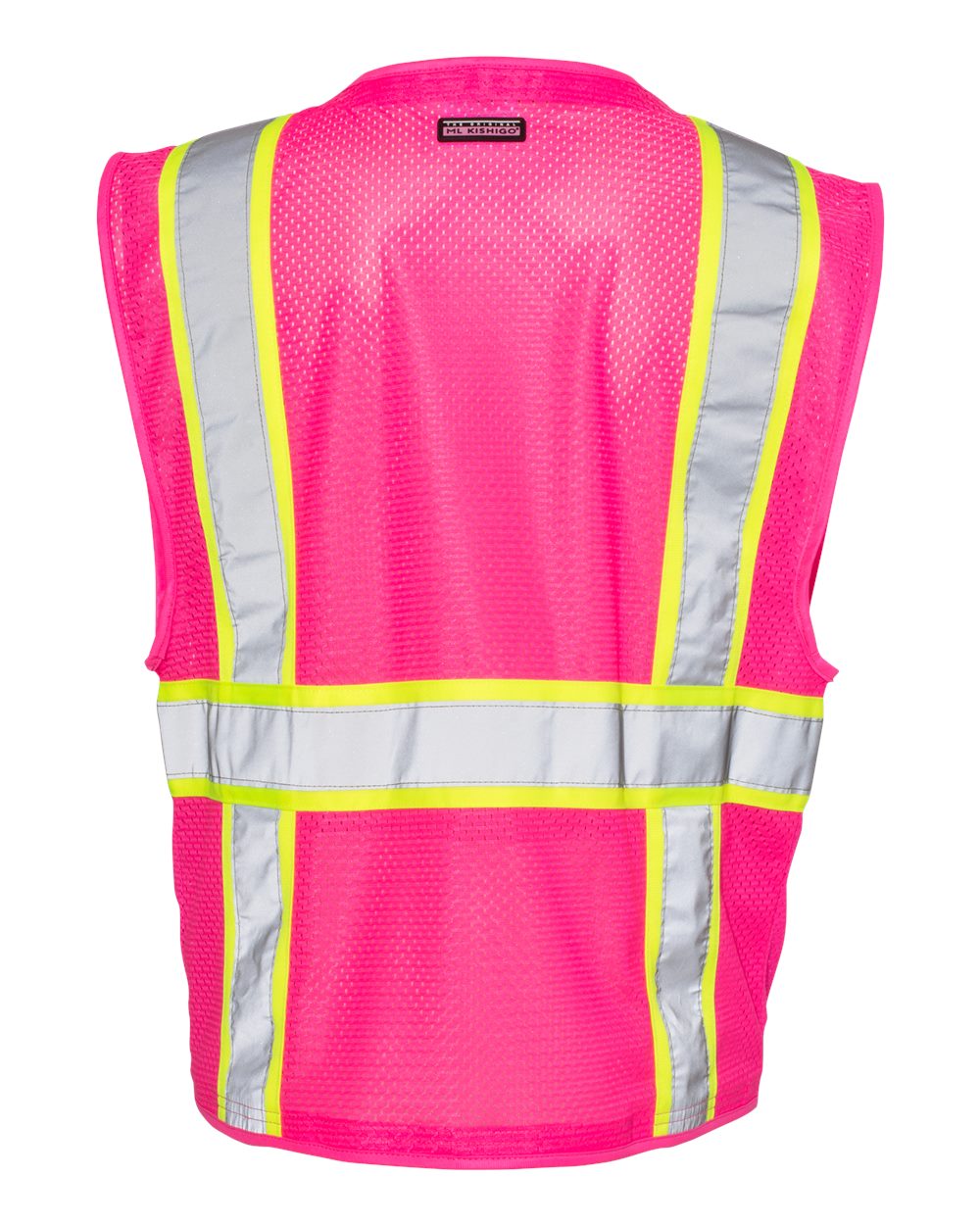Kishigo - EV Series® Enhanced Visibility Multi-Pocket Mesh Vest - Pink / Lime