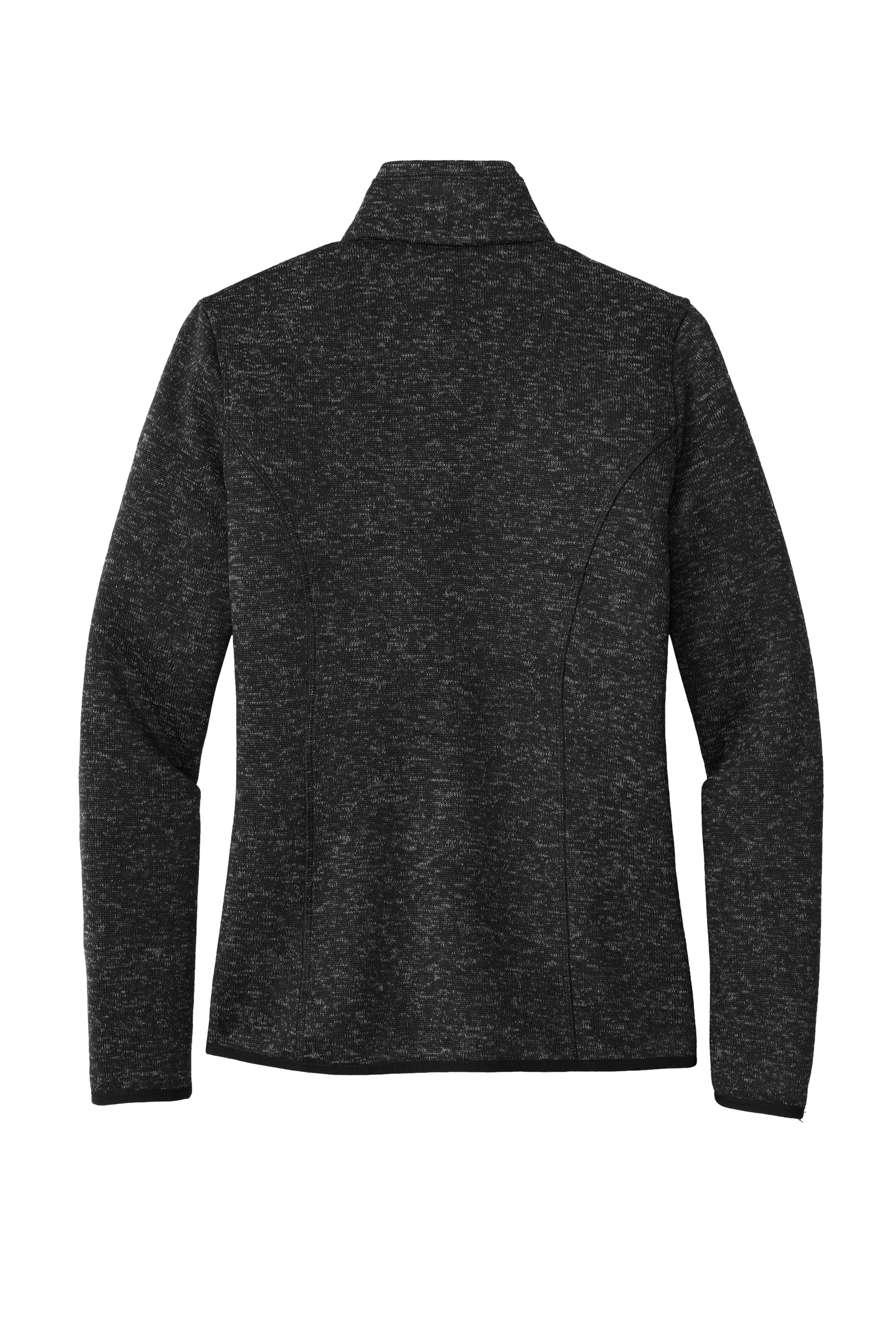 Port Authority® Women's Sweater Fleece Jacket - Black Heather