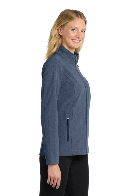 Port Authority® Women's Core Soft Shell Jacket - Navy Heather