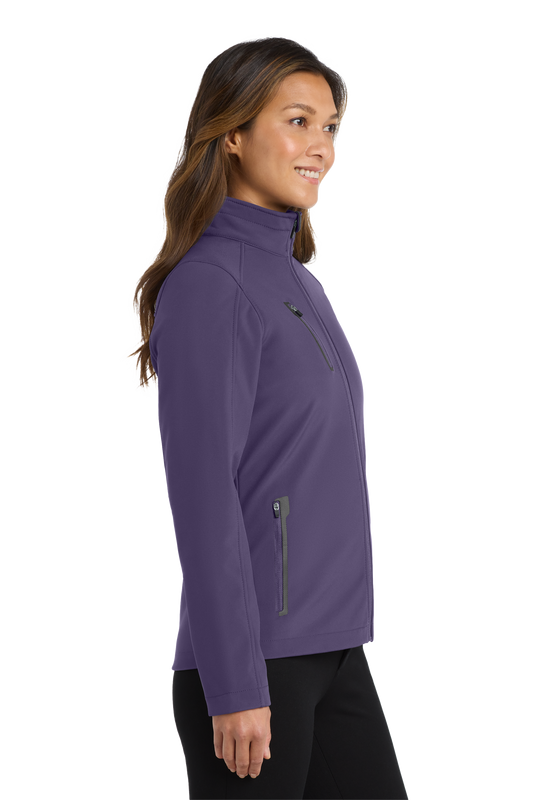 Port Authority® Women's Welded Soft Shell Jacket - Posh Purple