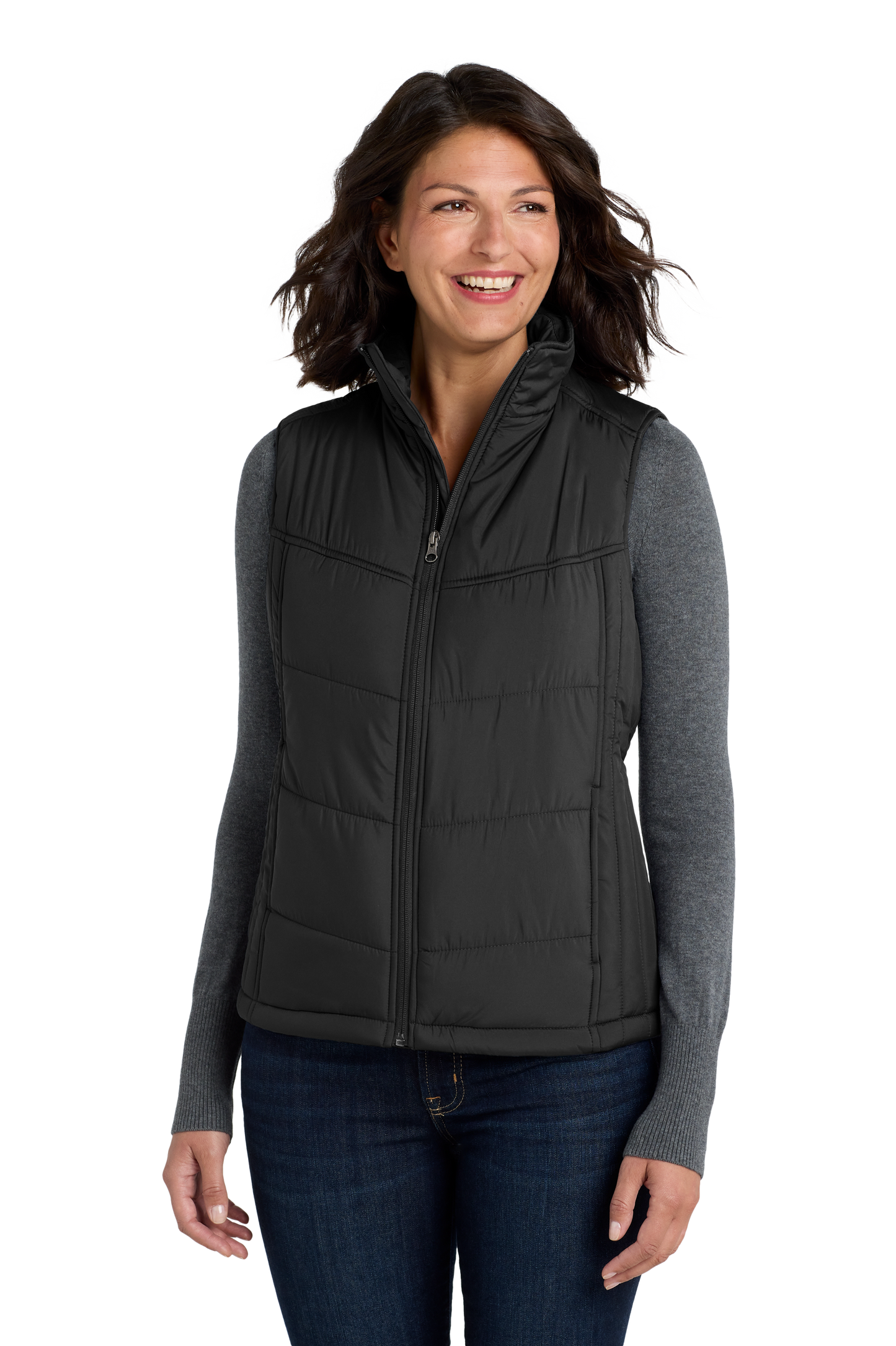 Port Authority® Women's Puffy Vest - Black